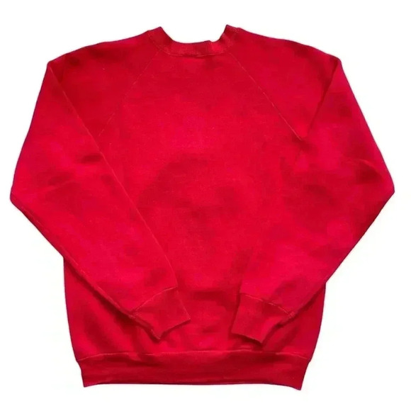 Vintage 90s Fruit of the Loom Christmas Sweater Crewneck Sweatshirt Mistletoed L - Picture 2 of 9